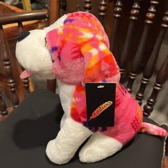16 inch pink puppy plushy NWT by Nativo - Picture 3 of 5